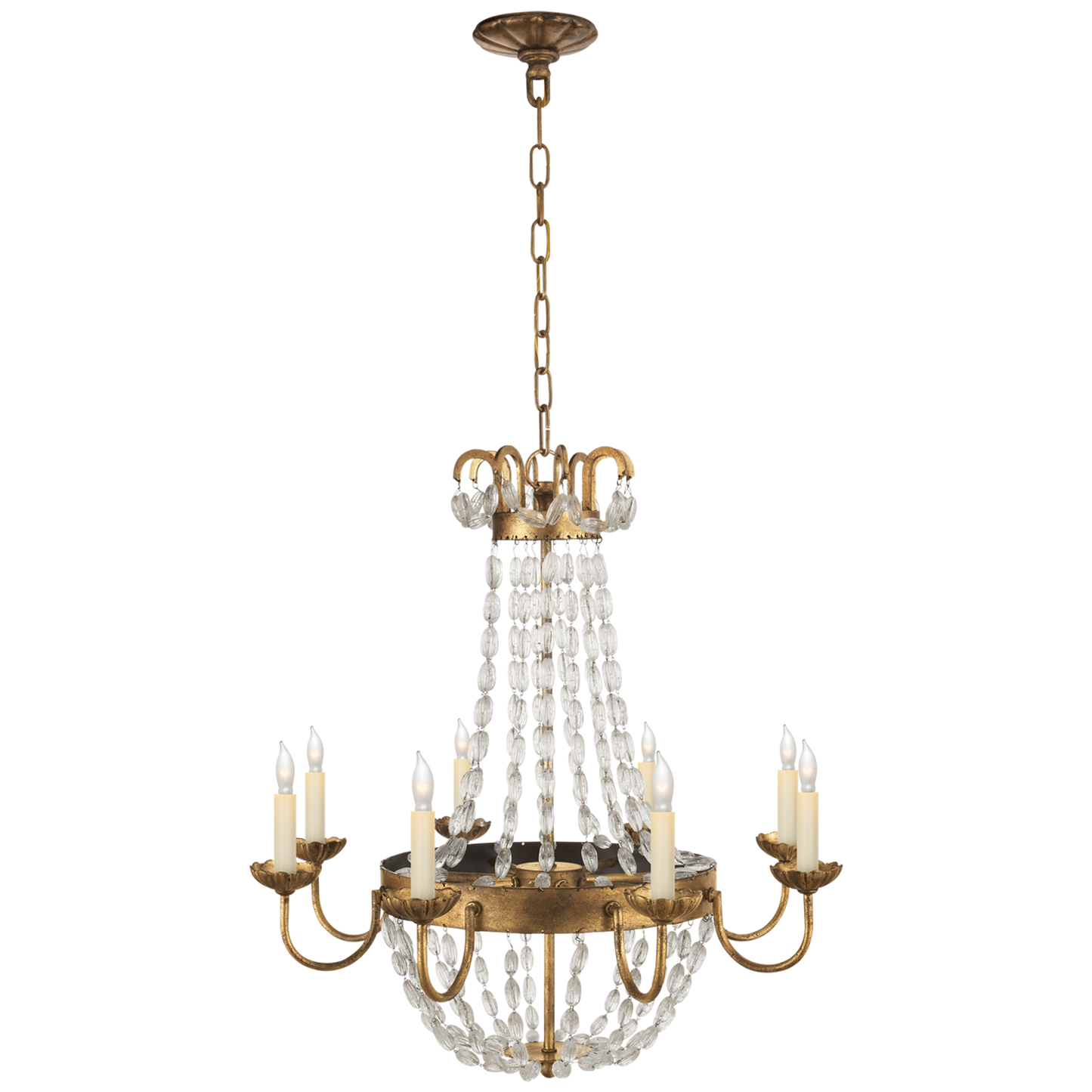 Paris Flea Market Chandelier with Seeded Glass