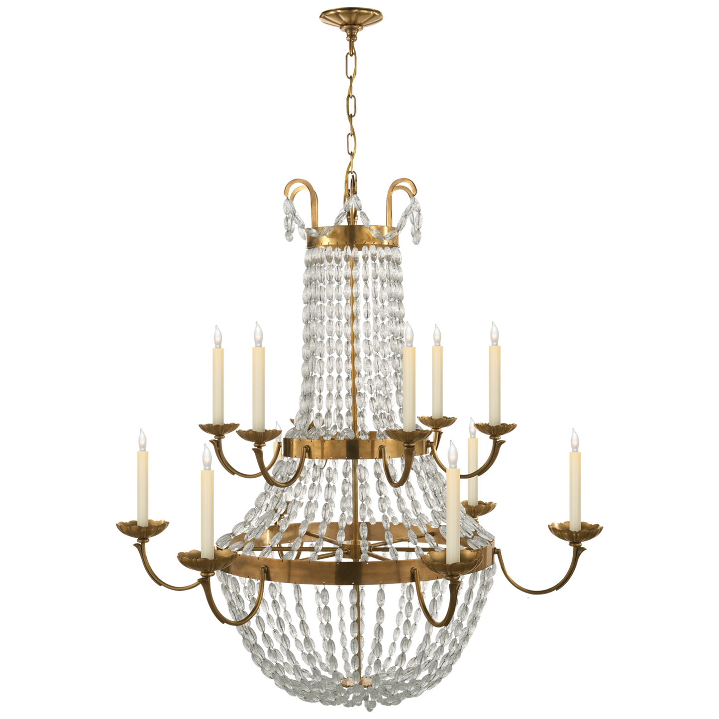 Paris Flea Market Chandelier with Seeded Glass