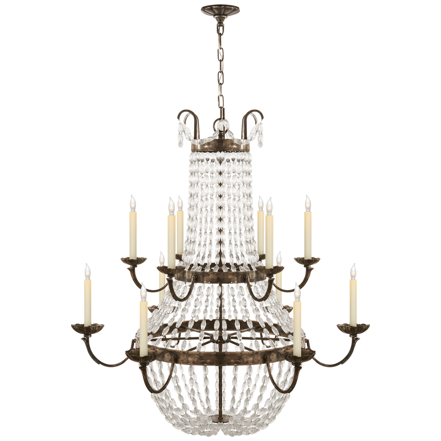 Paris Flea Market Chandelier with Seeded Glass