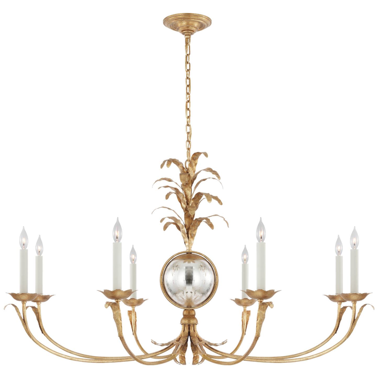 Gramercy Grande Wide Chandelier in Gilded Iron