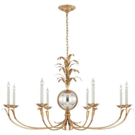 Gramercy Grande Wide Chandelier in Gilded Iron