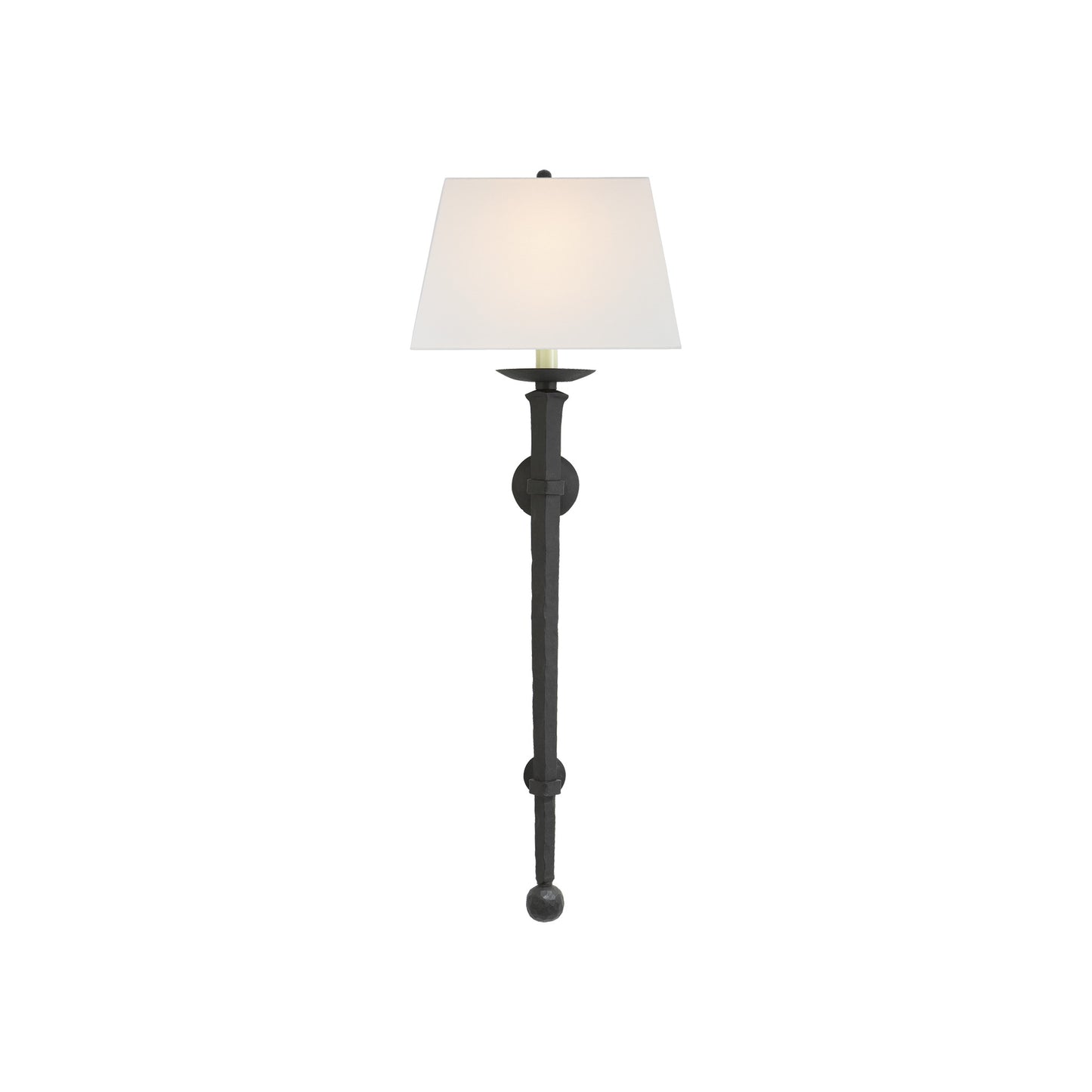 Long Iron Torch Sconce