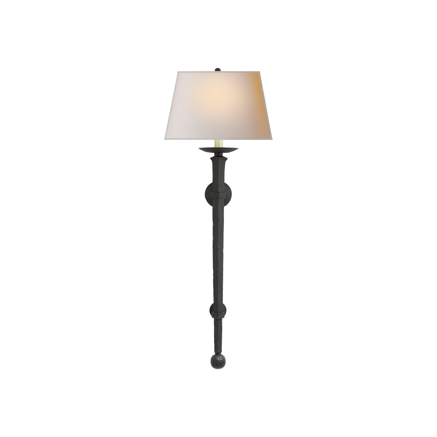 Long Iron Torch Sconce