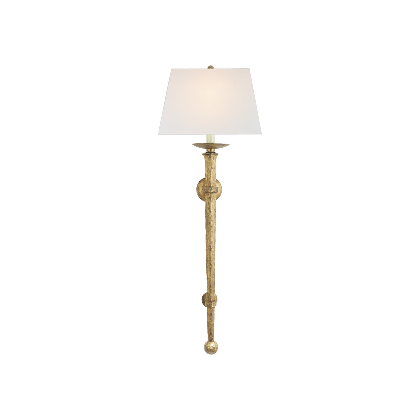 Long Iron Torch Sconce