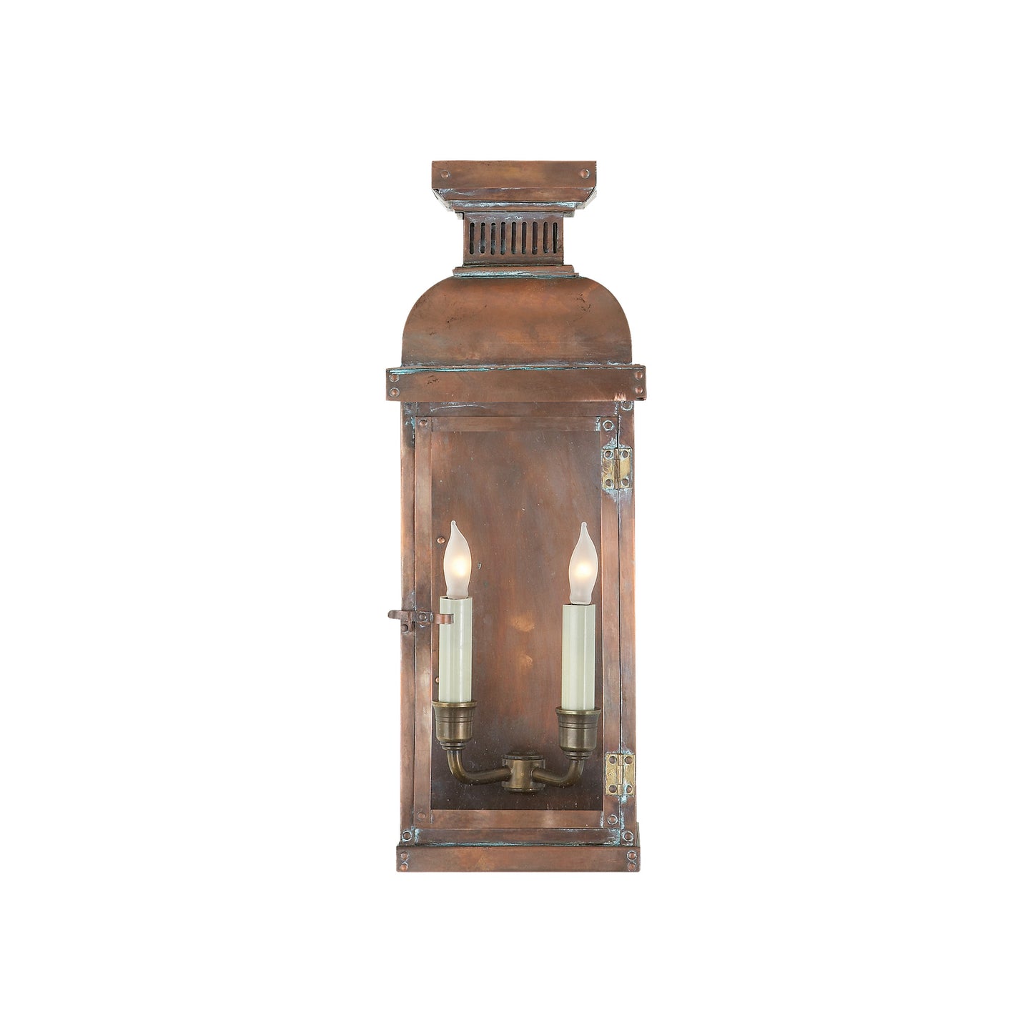 Suffork Medium 3/4 Lantern in Natural Copper