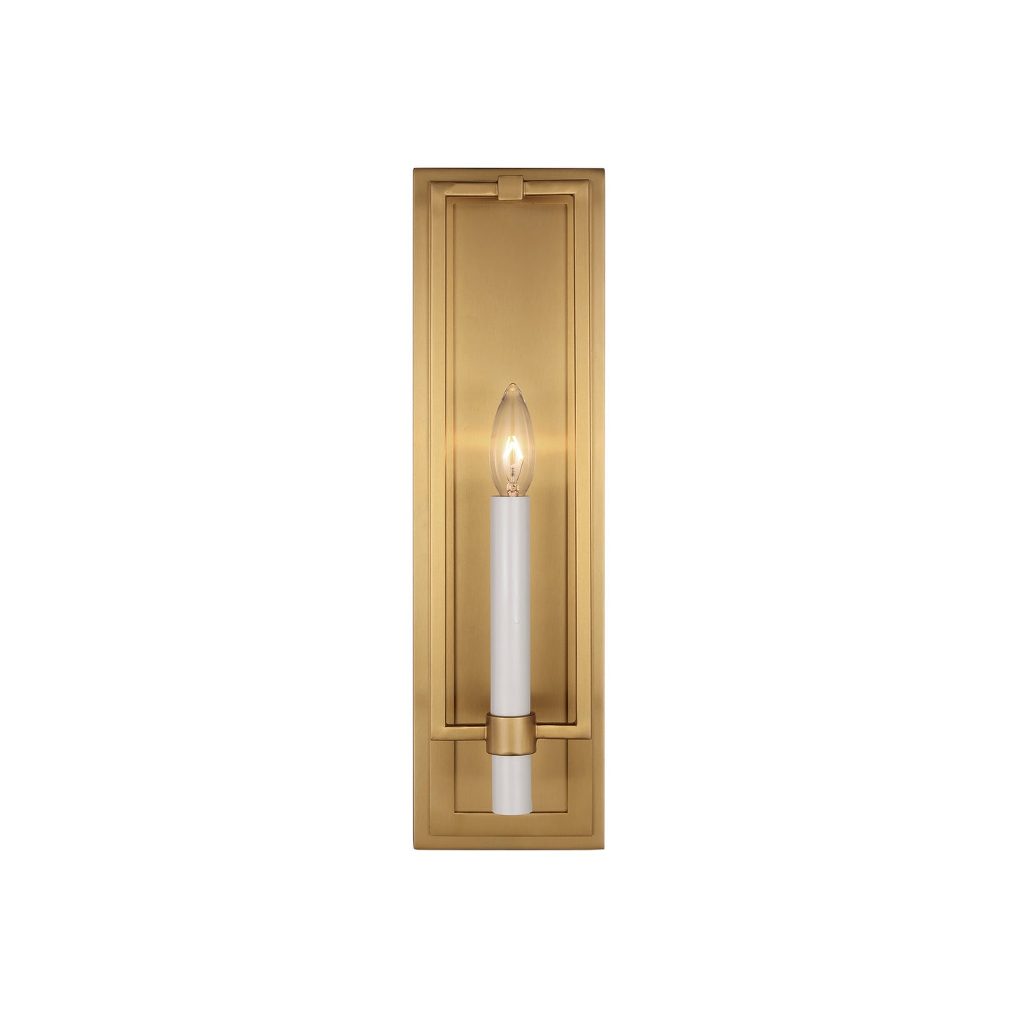 Marston Tall Wall Sconce in Burnished Brass