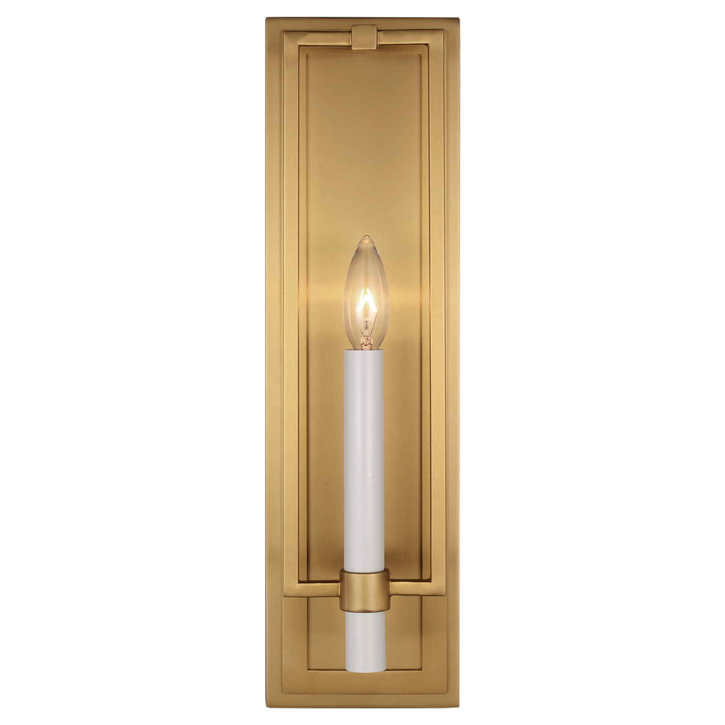 Marston Tall Wall Sconce in Burnished Brass