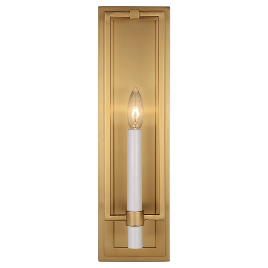 Marston Tall Wall Sconce in Burnished Brass