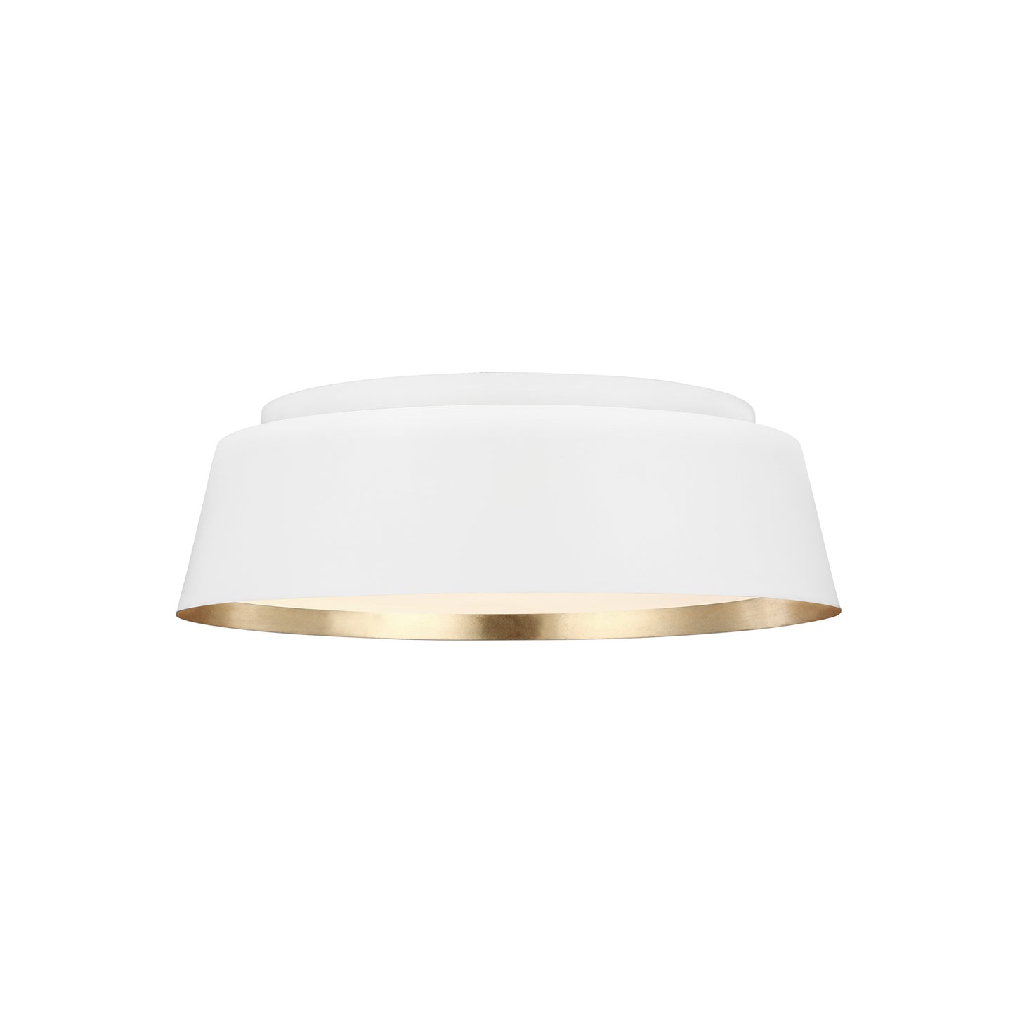 Asher Medium Flush Mount with White Glass