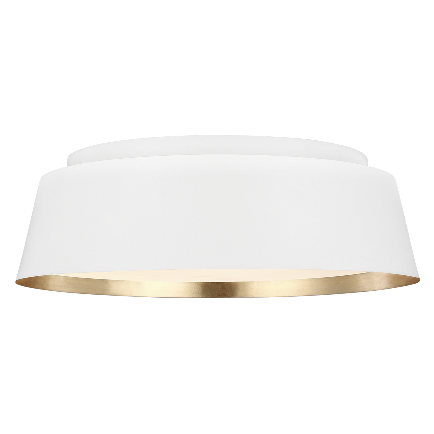 Asher Medium Flush Mount with White Glass