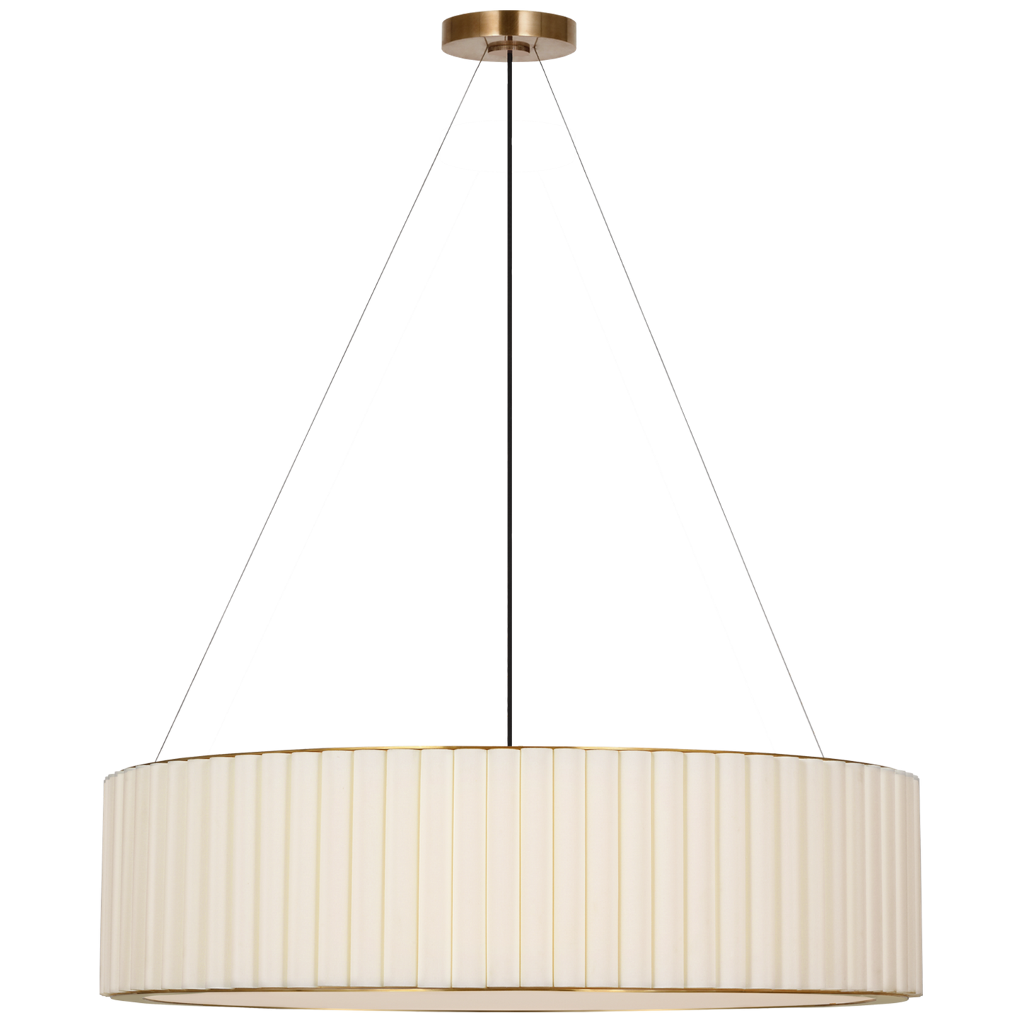 Palati Hanging Pendant with Linen Shade