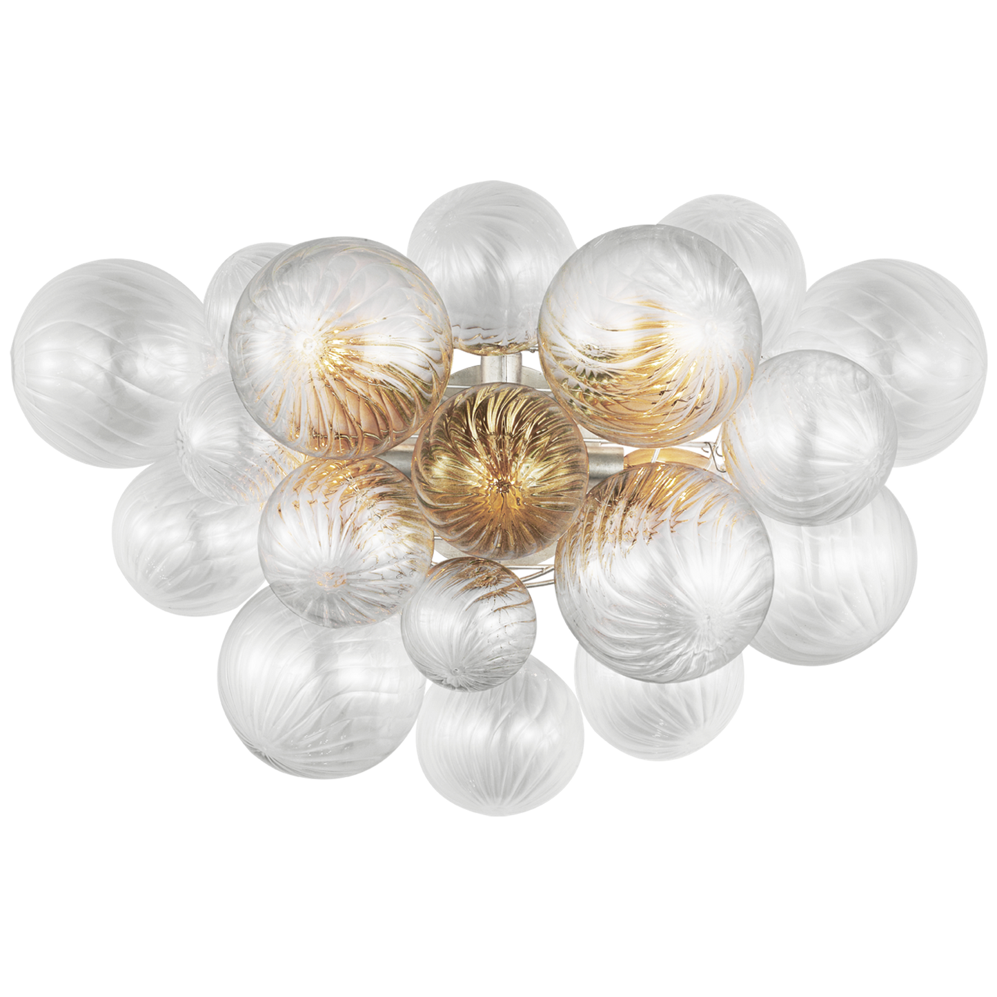 Talia Sconce with Clear Swirled Glass