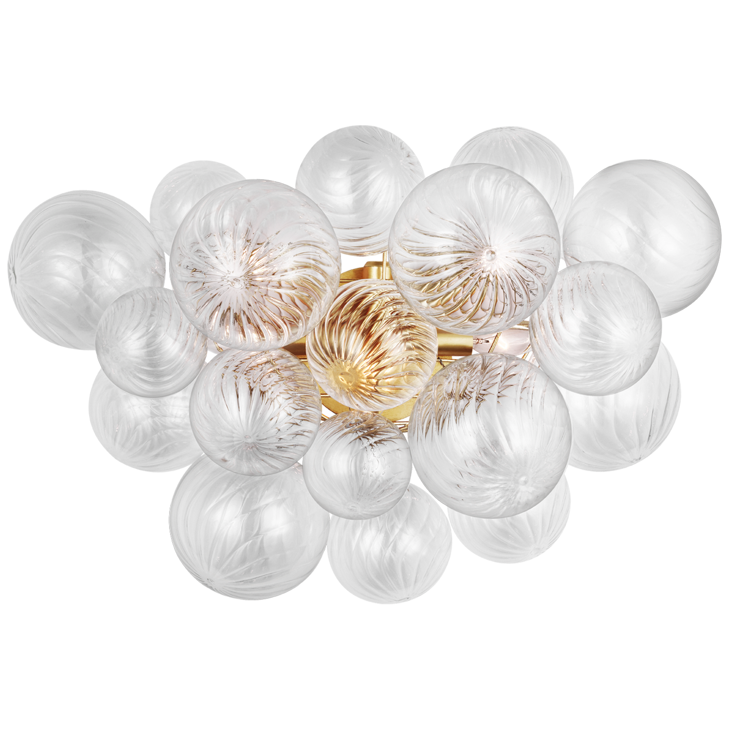 Talia Sconce with Clear Swirled Glass