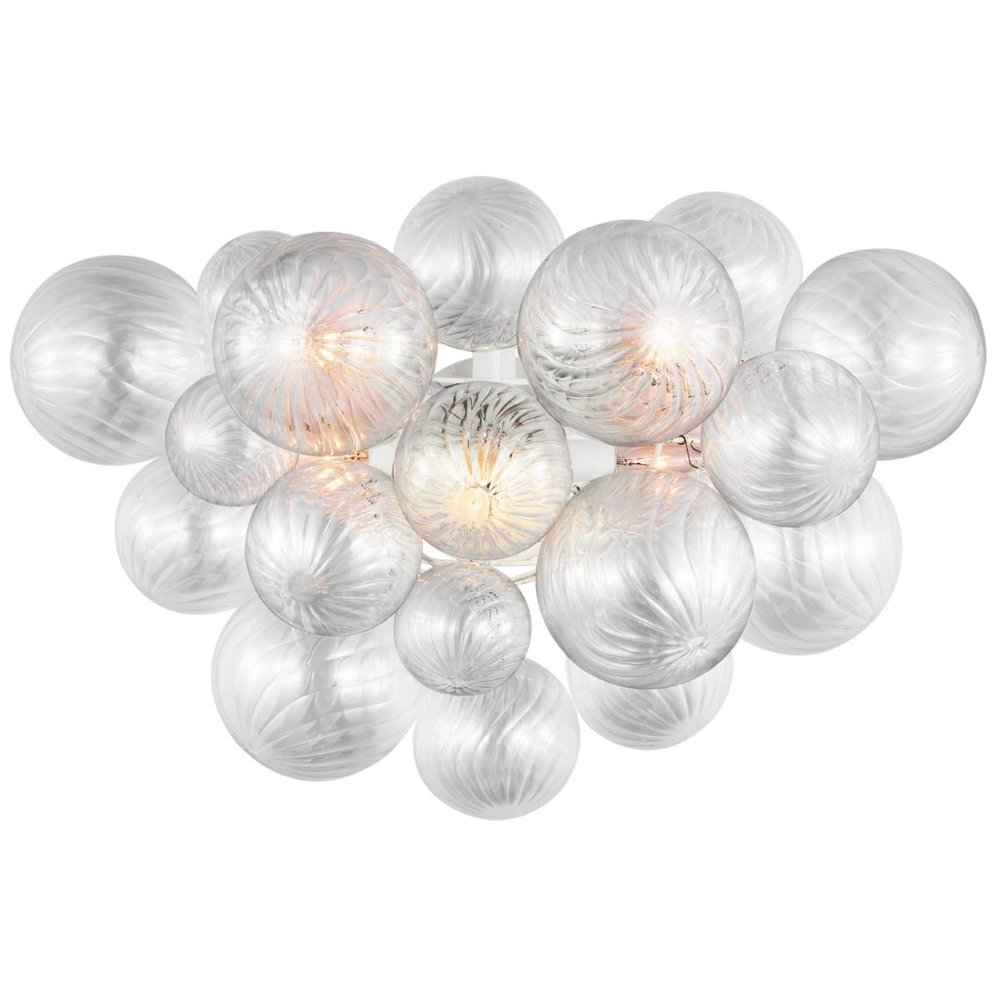 Talia Sconce with Clear Swirled Glass