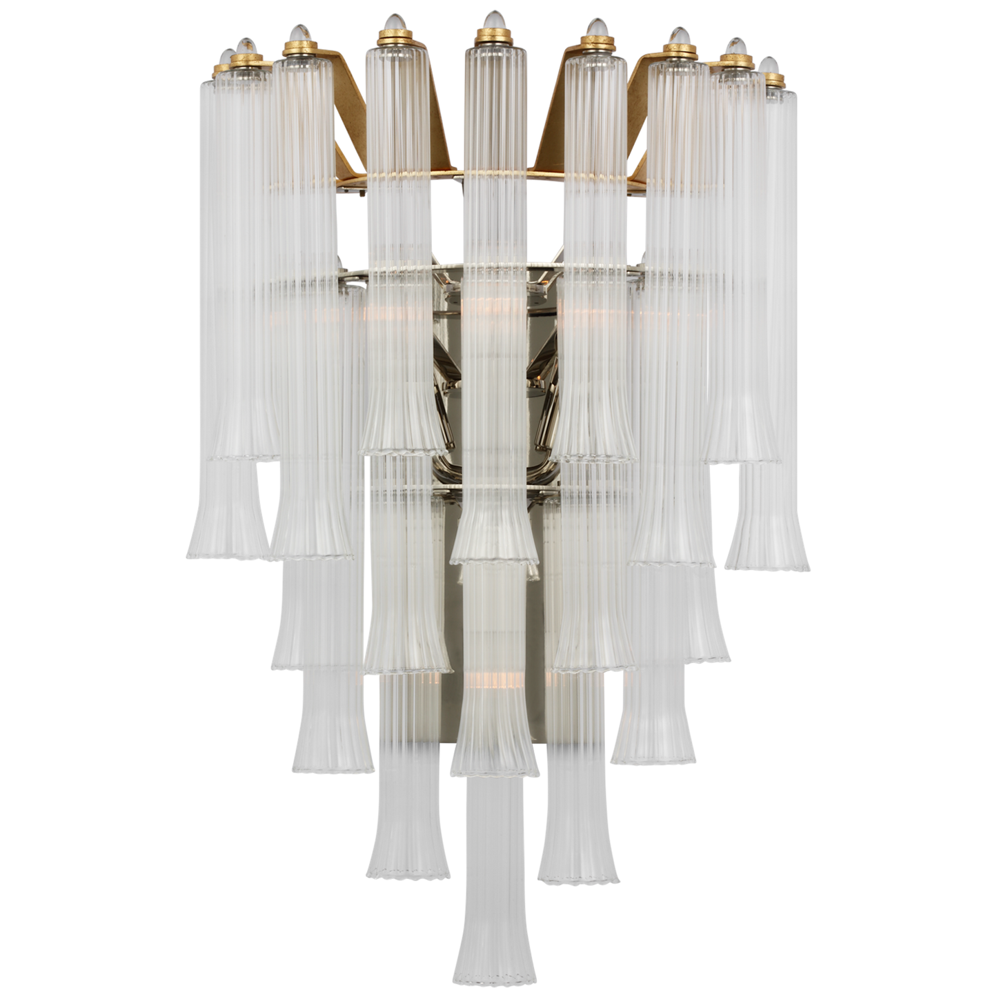 Lorelei Large Waterfall Sconce with Clear Glass