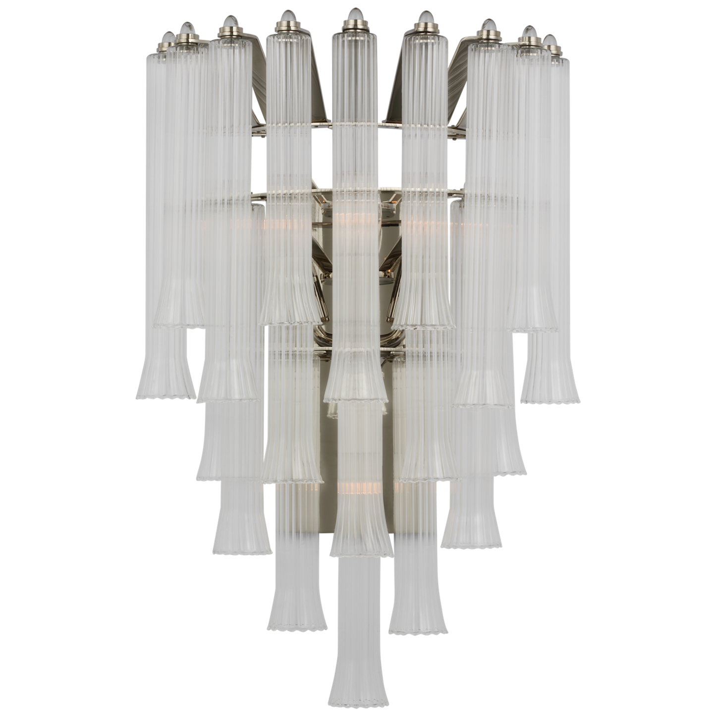 Lorelei Large Waterfall Sconce with Clear Glass