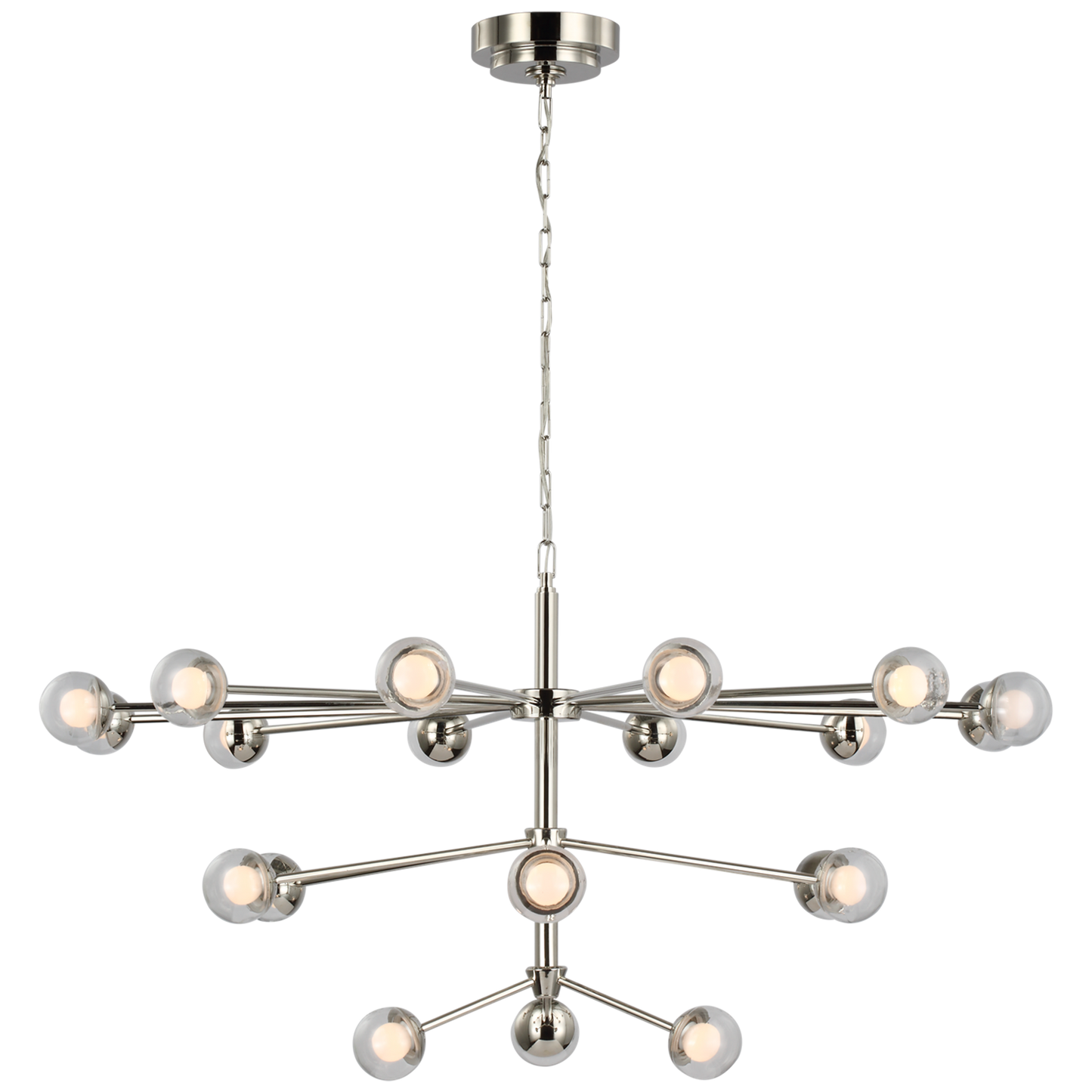 Alloway Large Chandelier with Clear Glass