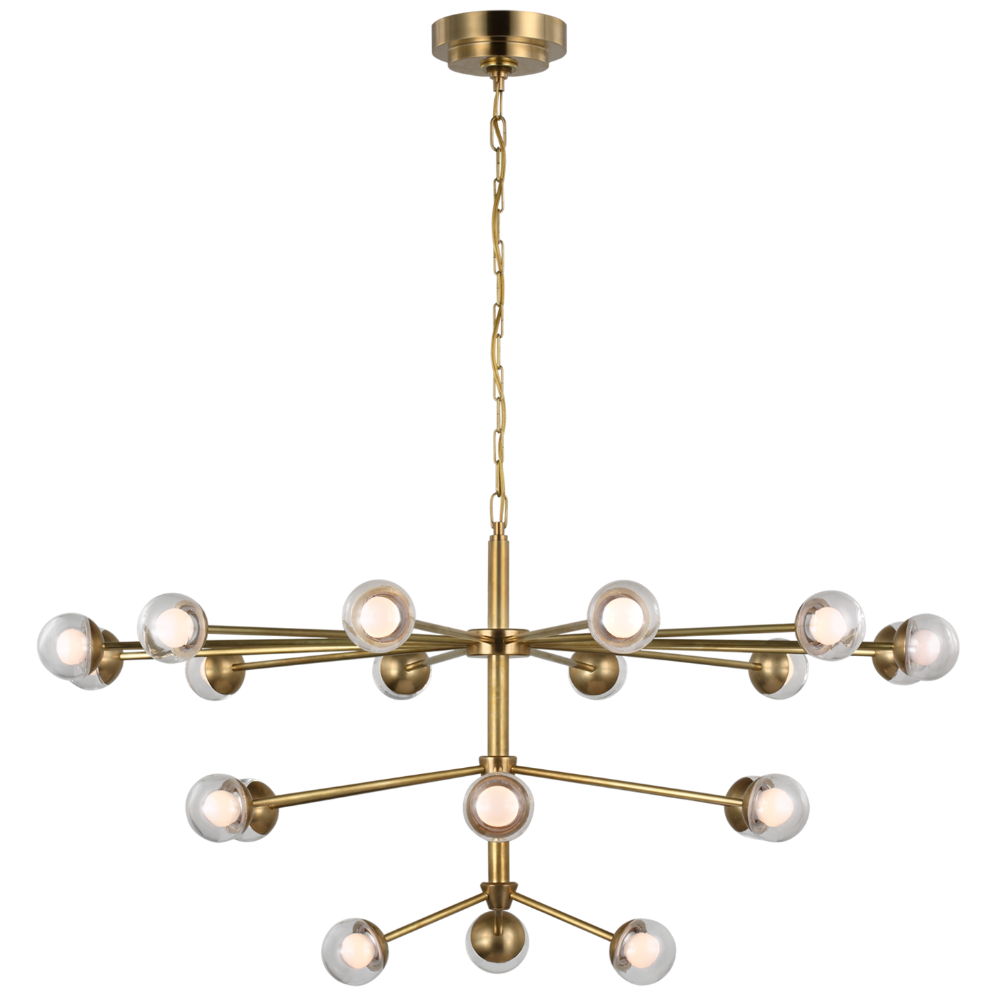 Alloway Large Chandelier with Clear Glass