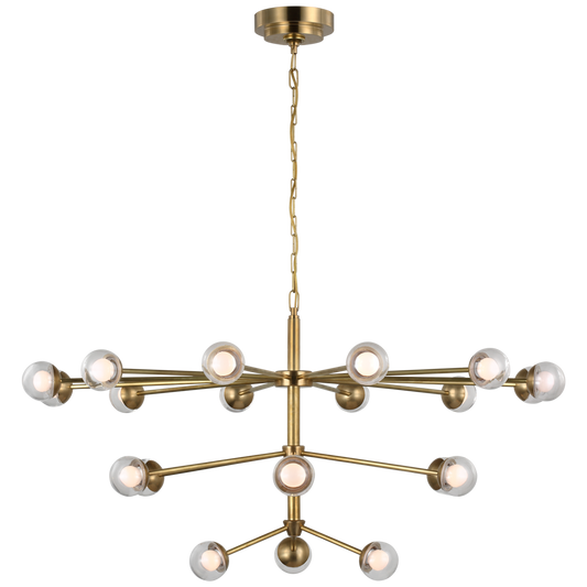 Alloway Large Chandelier with Clear Glass