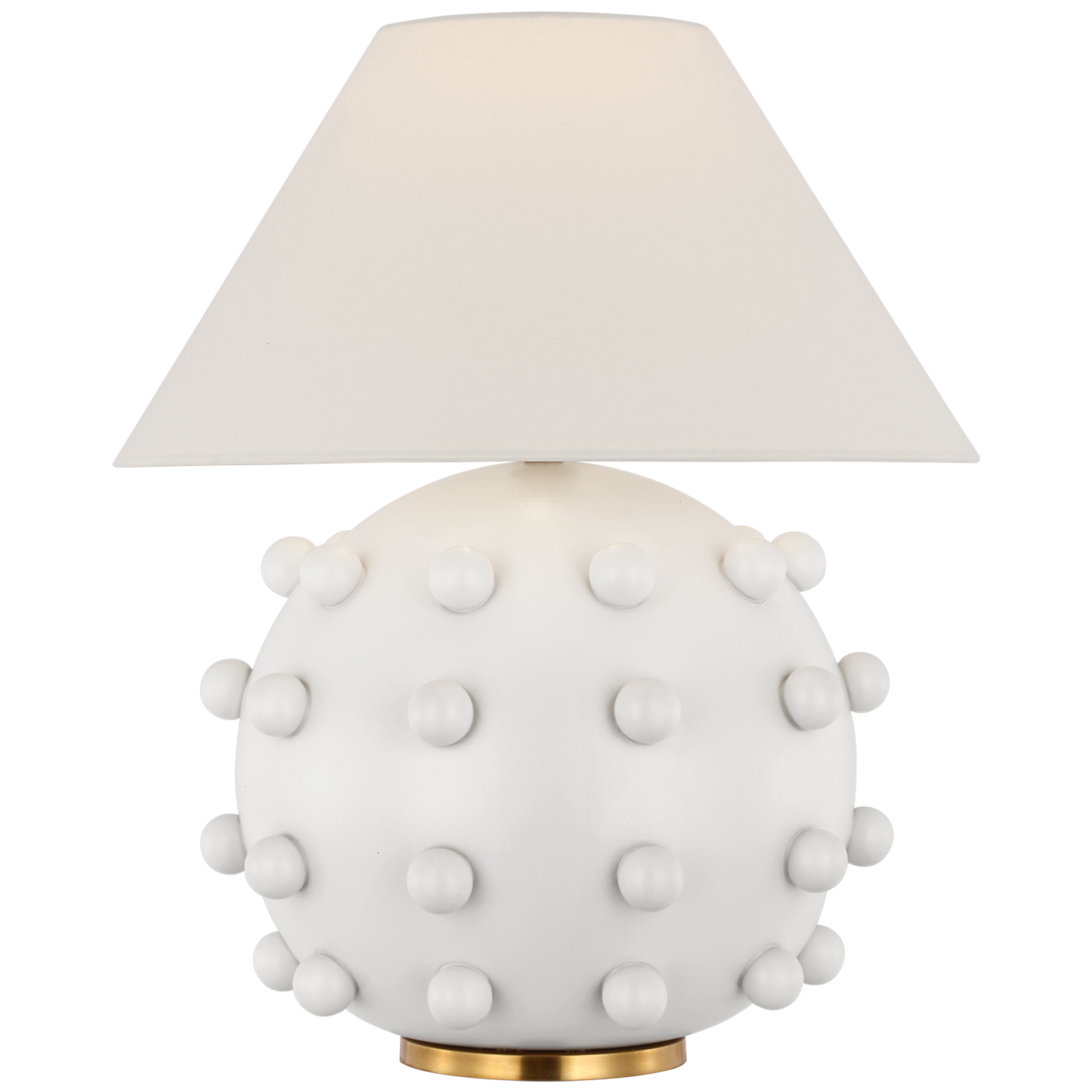 Linden Medium Orb Table Lamp with Linen Shade