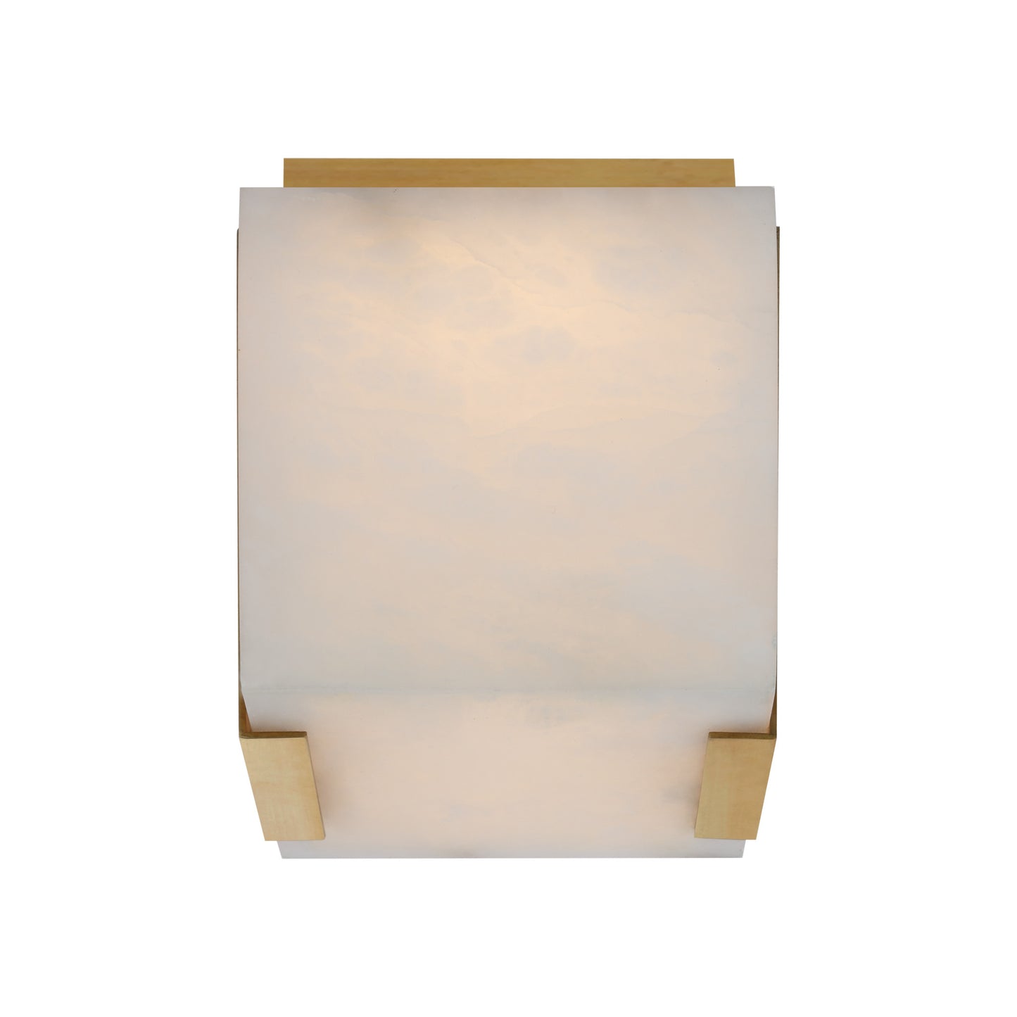 Covet Tall Clip Solitaire Flush Mount with Alabaster