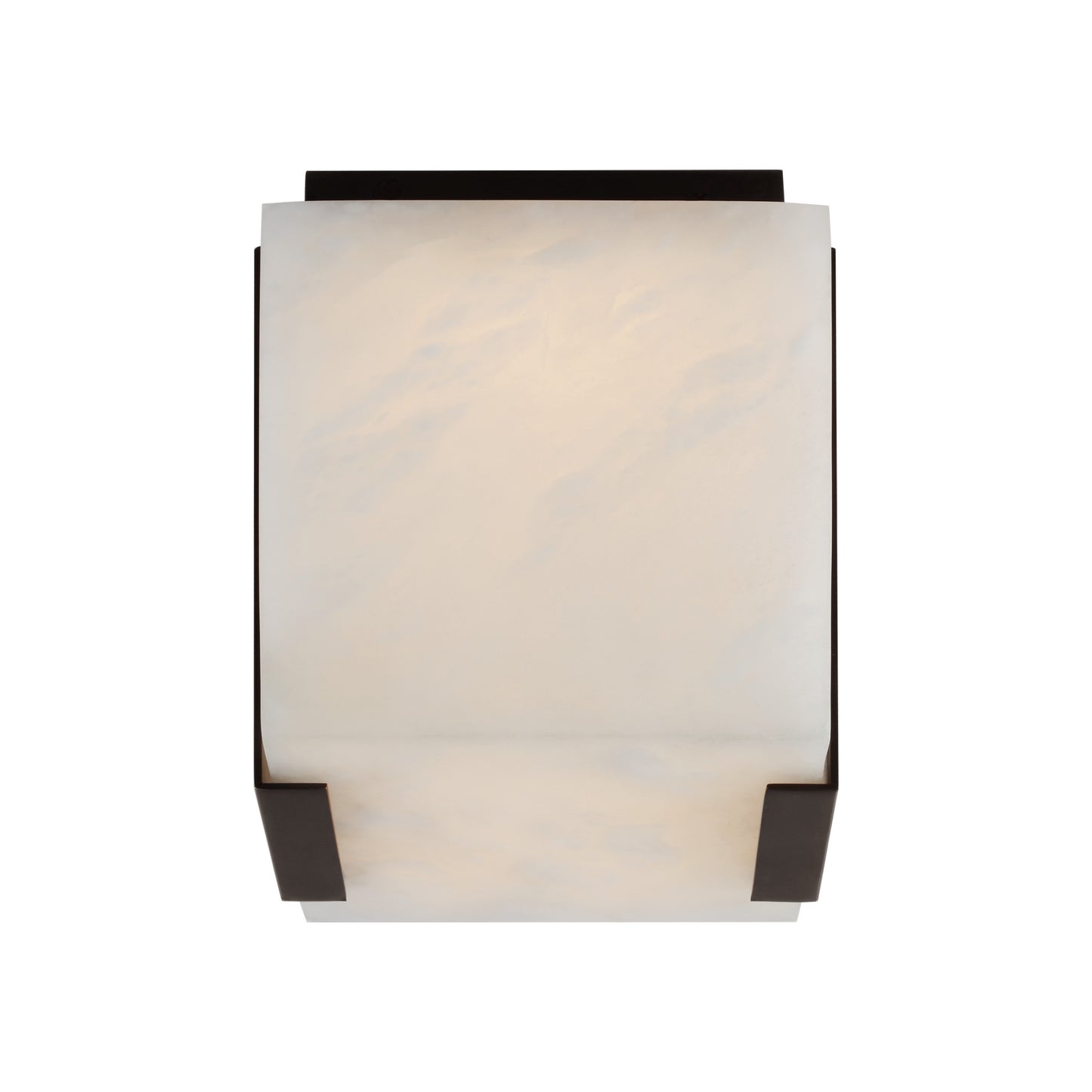 Covet Tall Clip Solitaire Flush Mount with Alabaster