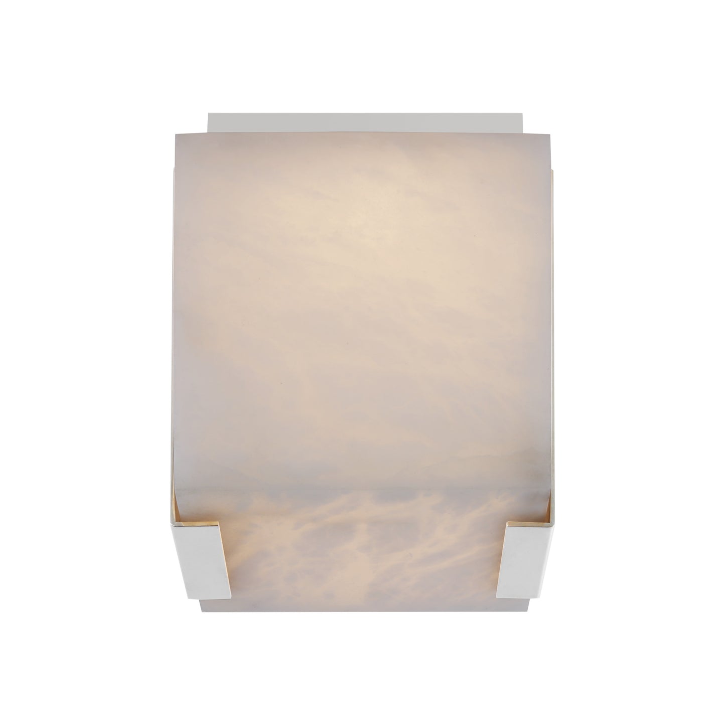 Covet Tall Clip Solitaire Flush Mount with Alabaster