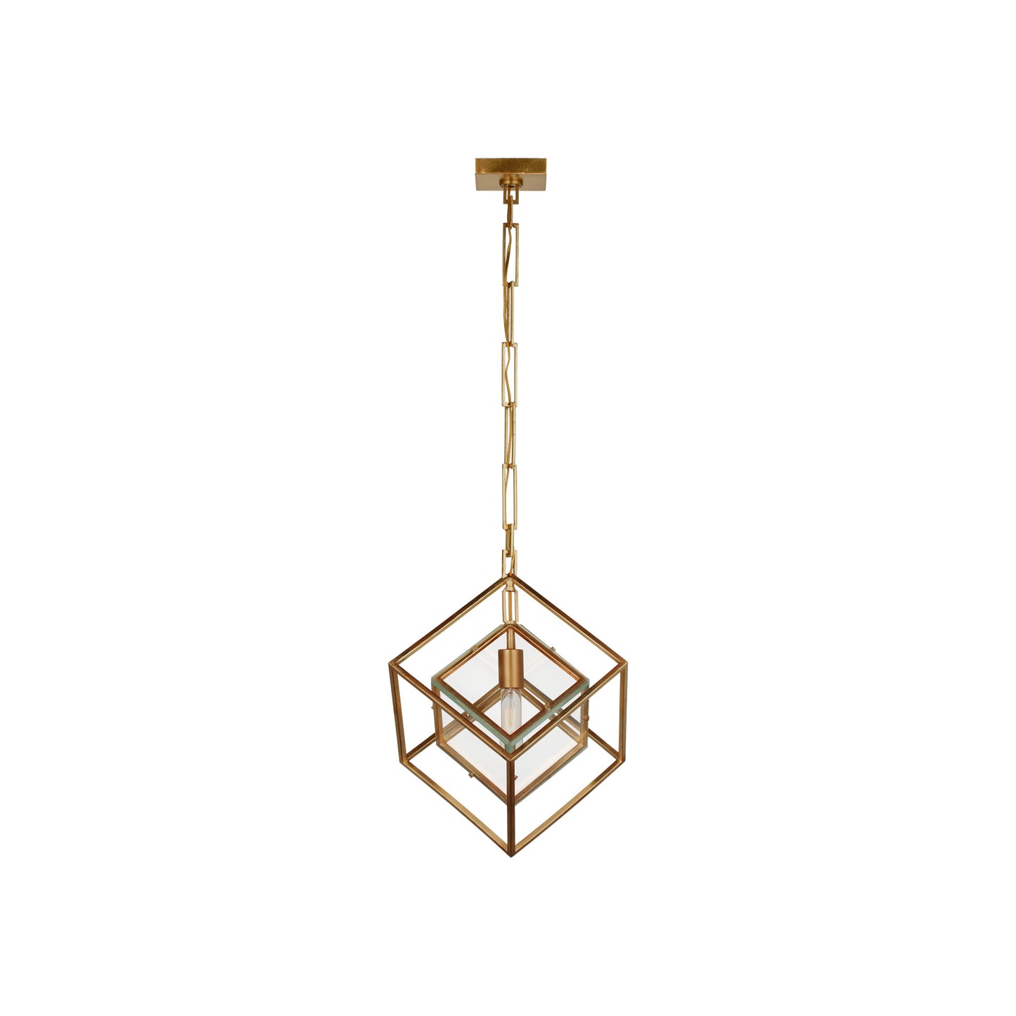 Cubed Pendant with Clear Glass