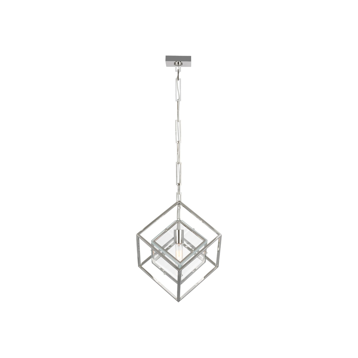 Cubed Pendant with Clear Glass