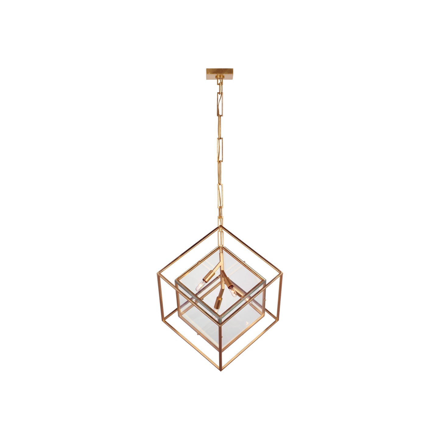 Cubed Pendant with Clear Glass