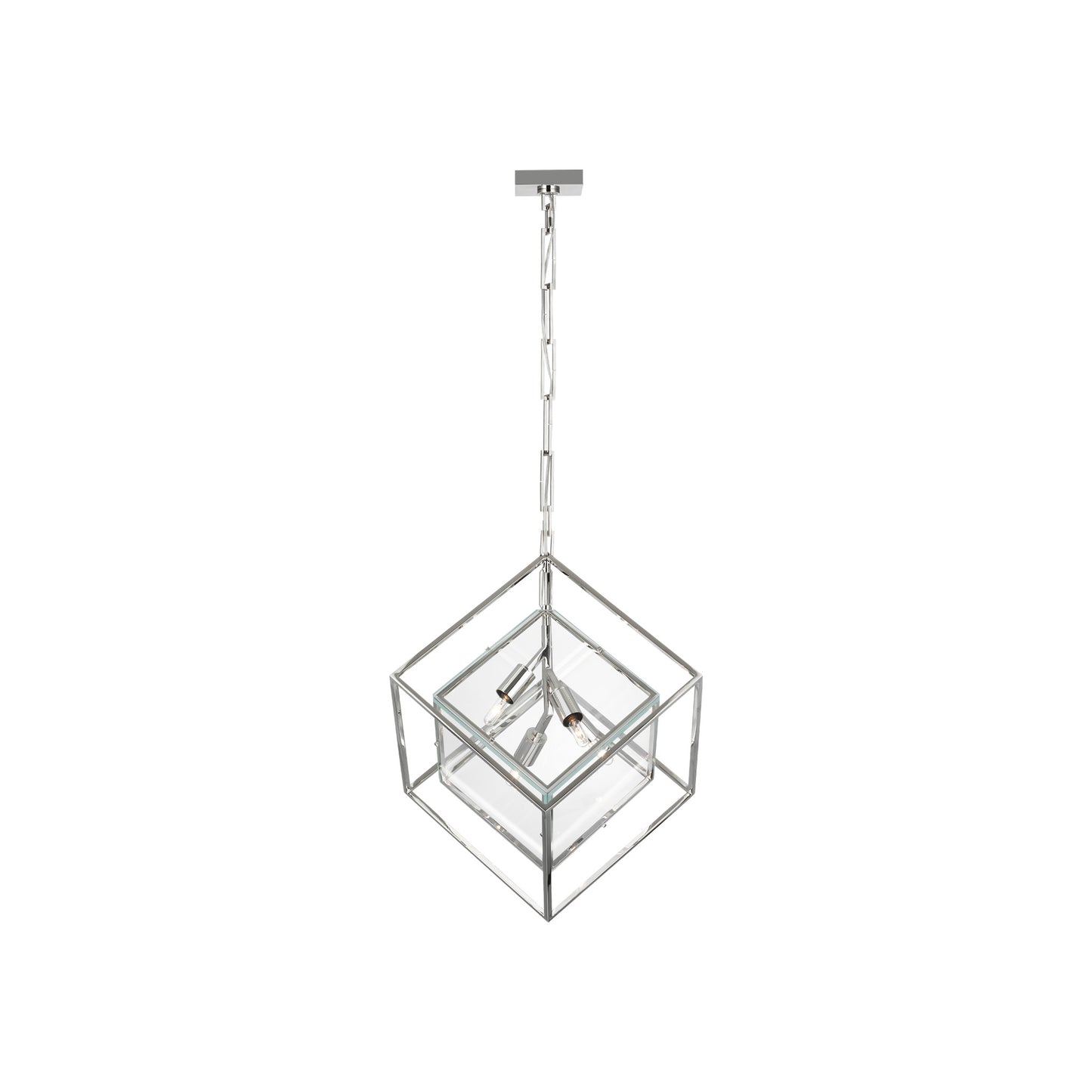 Cubed Pendant with Clear Glass