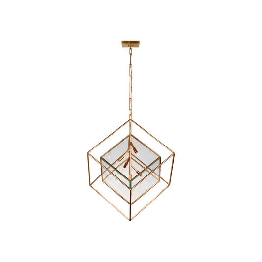 Cubed Pendant with Clear Glass