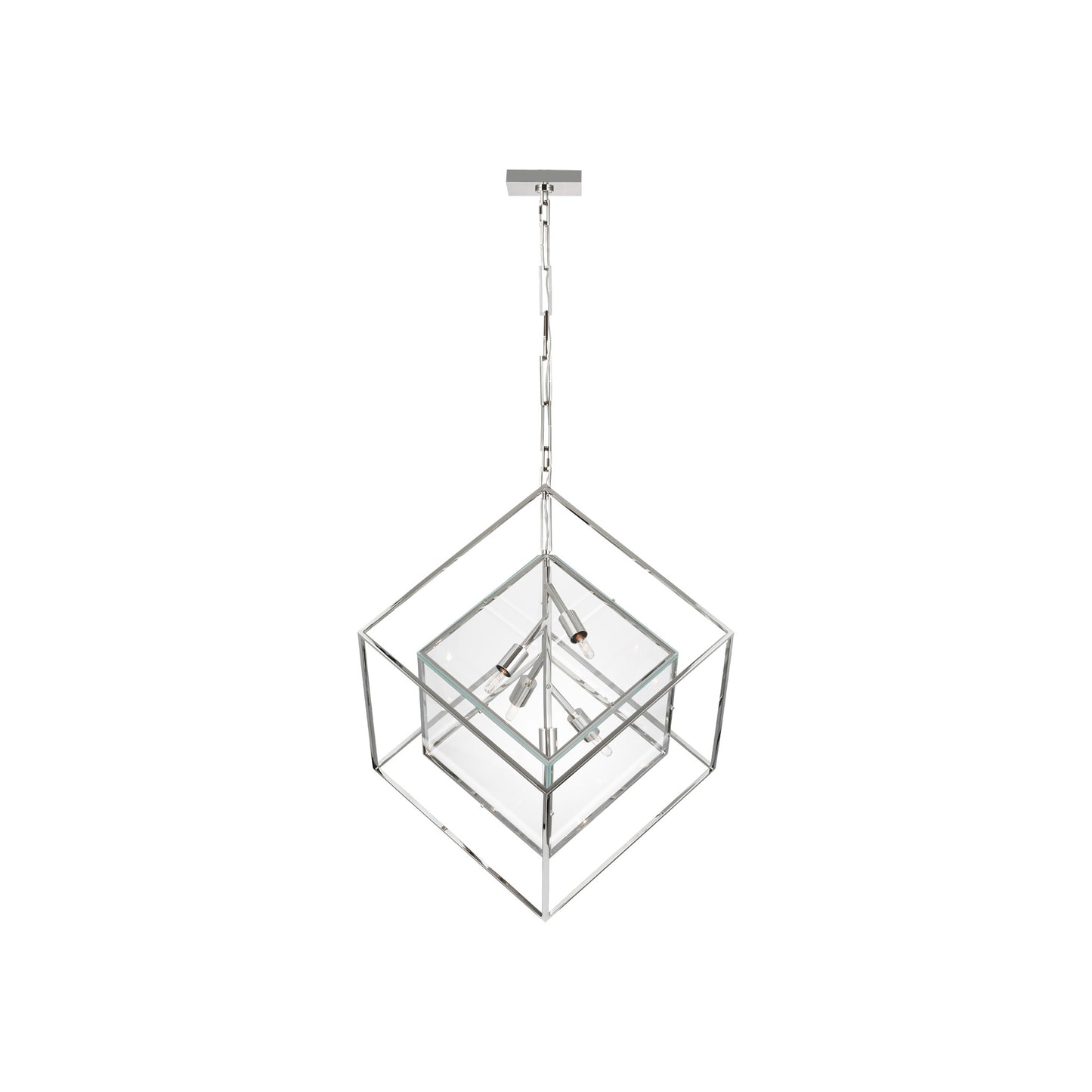 Cubed Pendant with Clear Glass