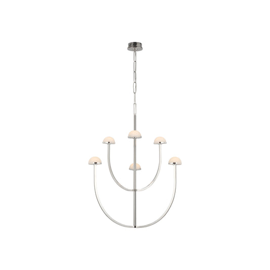 Pedra Large Two-Tier Chandelier with Alabaster