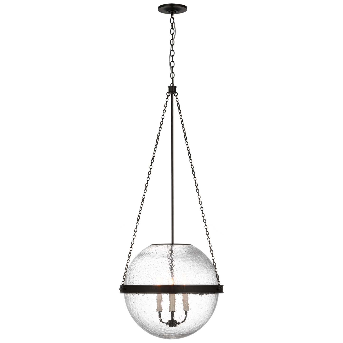 Reese 18" Globe Pendant with Clear Restoration Glass