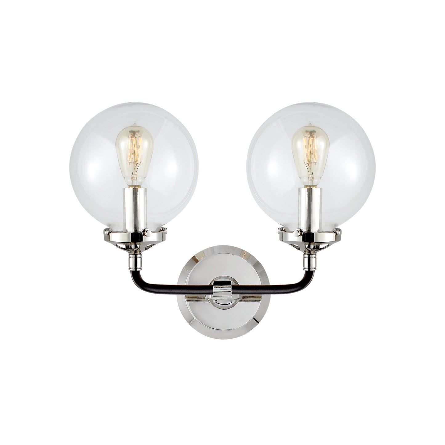 Bistro Double Light Curved Sconce