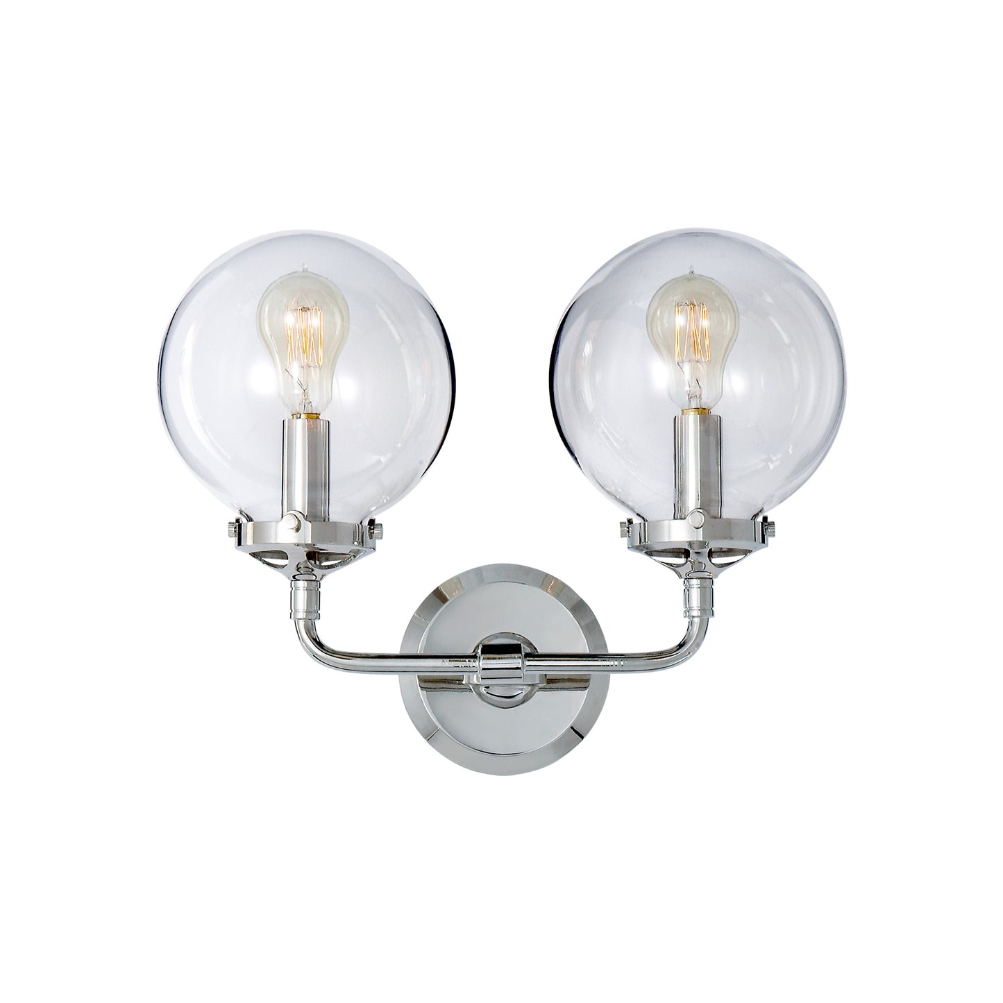 Bistro Double Light Curved Sconce