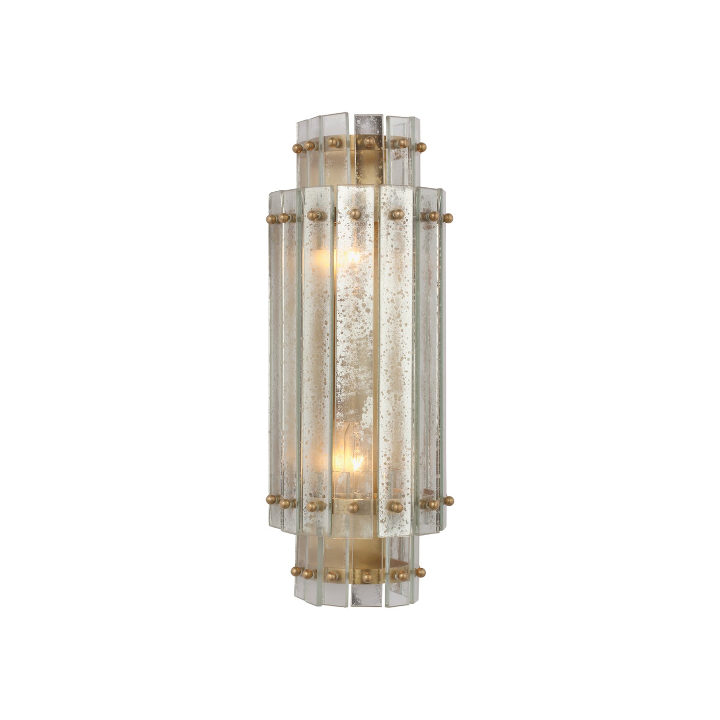 Cadence Small Tiered Sconce with Antique Mirror