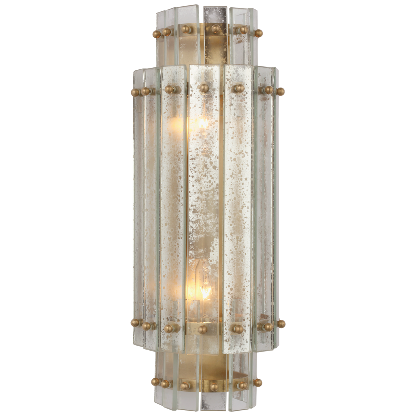 Cadence Small Tiered Sconce with Antique Mirror