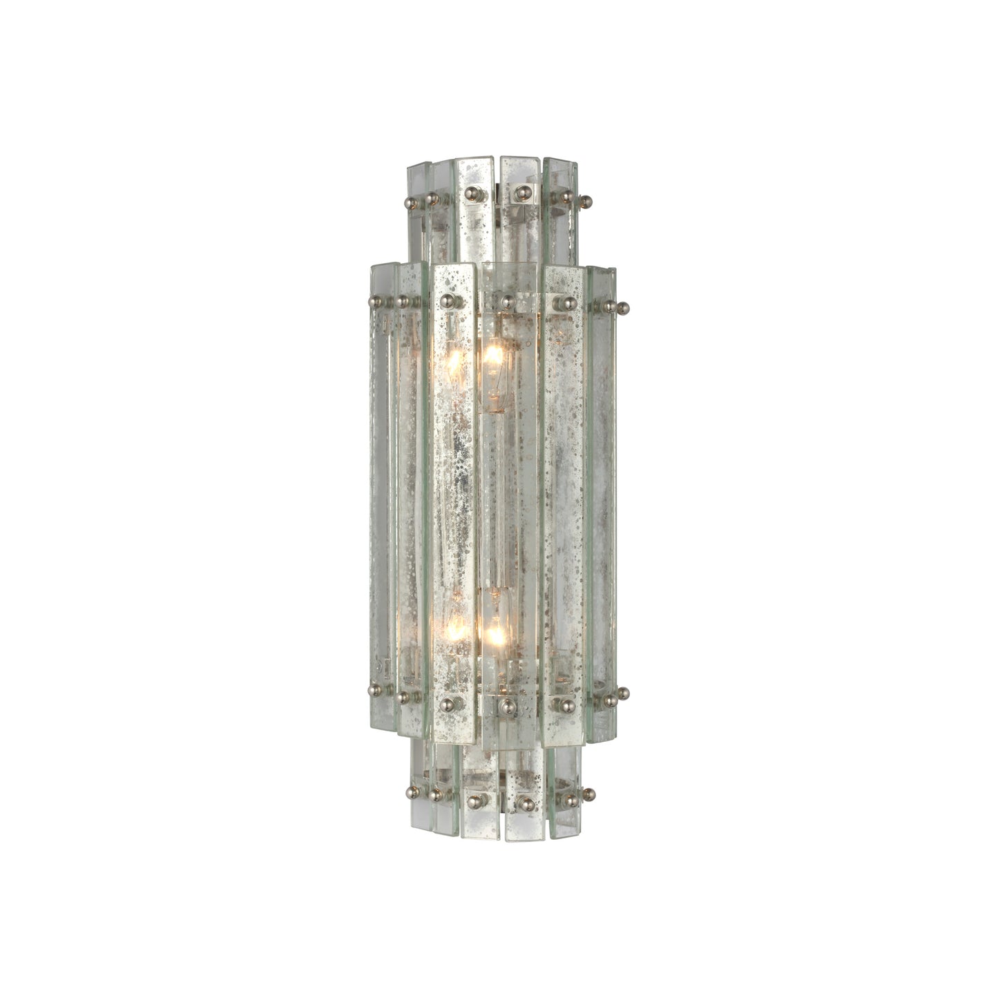 Cadence Small Tiered Sconce with Antique Mirror