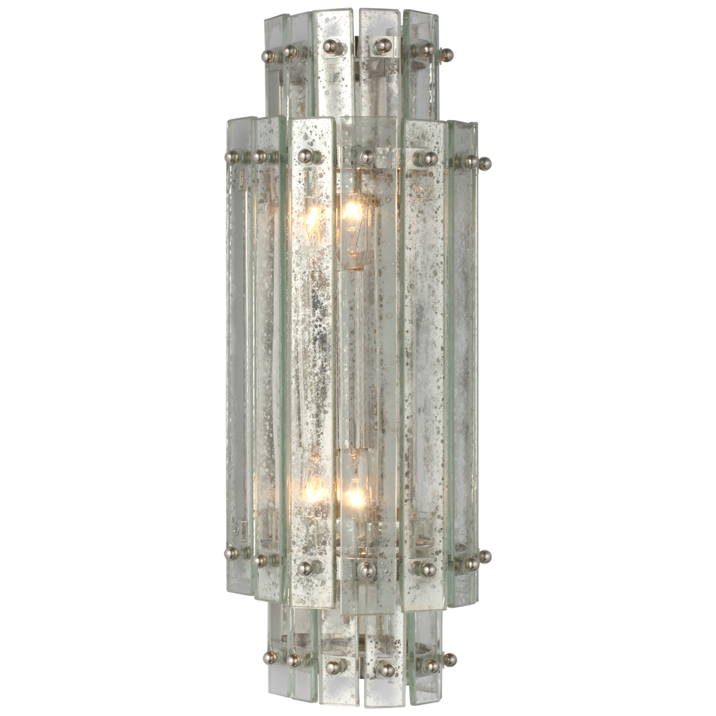 Cadence Small Tiered Sconce with Antique Mirror