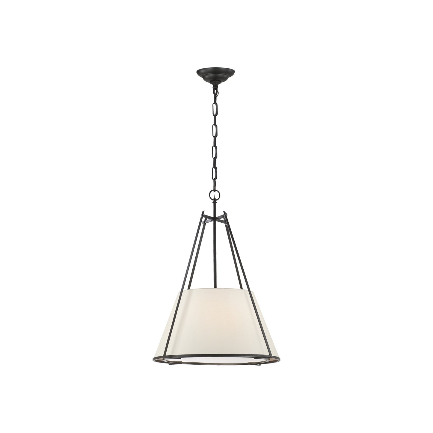 Aspen Large Conical Hanging Shade in Black Rust