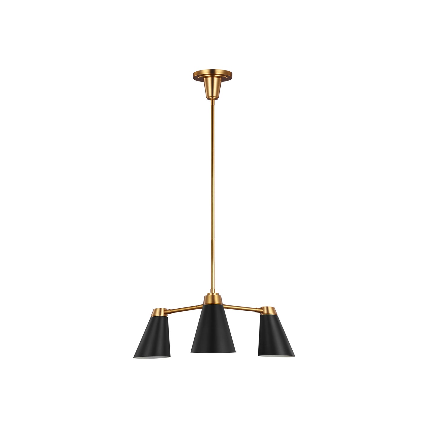 Signoret Small Pendant in Burnished Brass with Matt Black