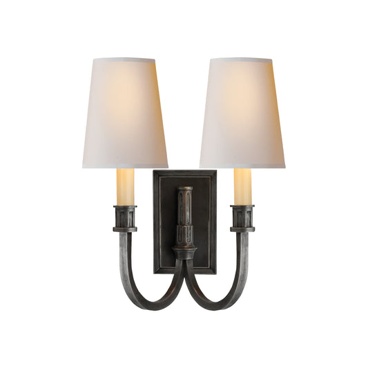 Modern Library Double Sconce