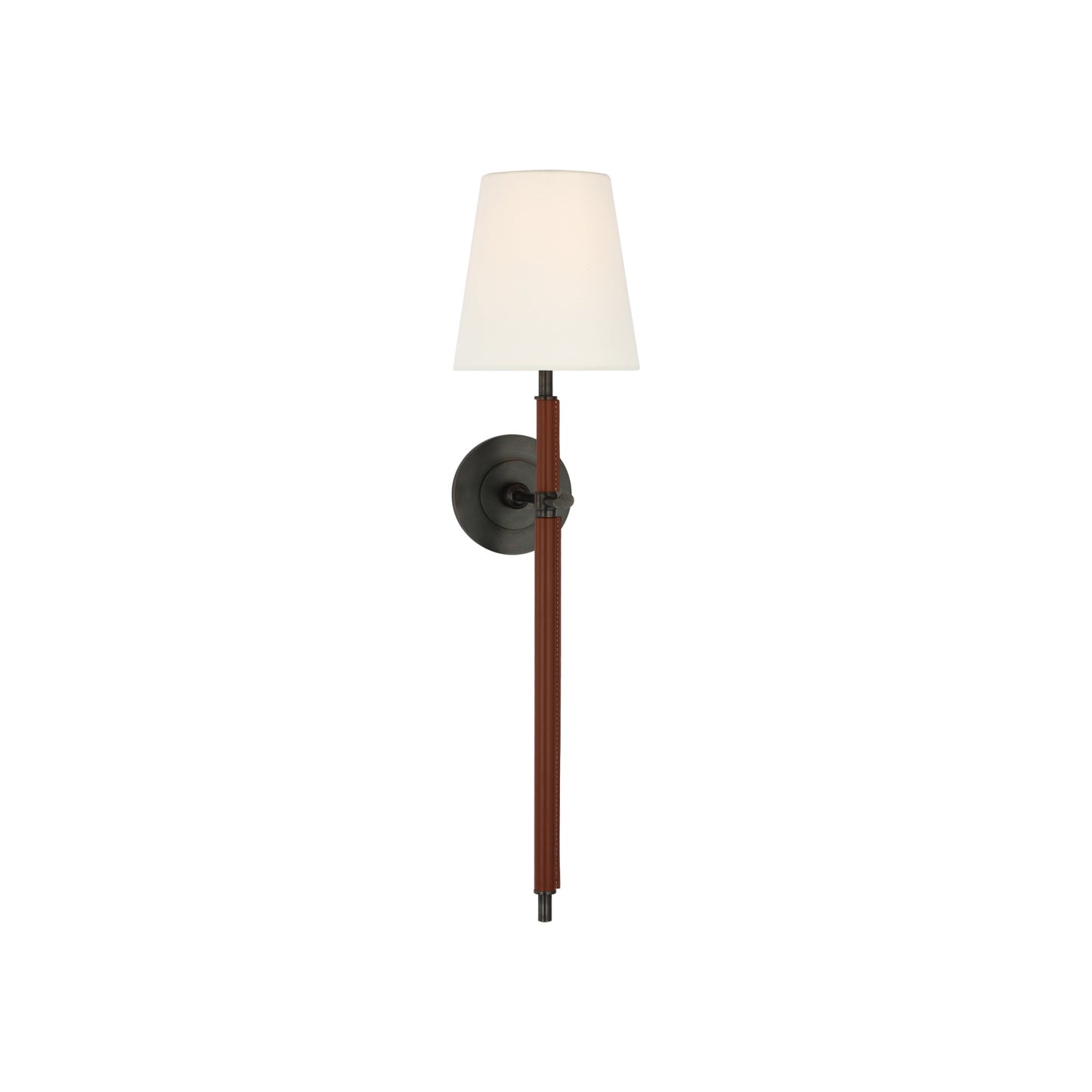 Bryant Large Wrapped Tail Sconce with Linen Shade