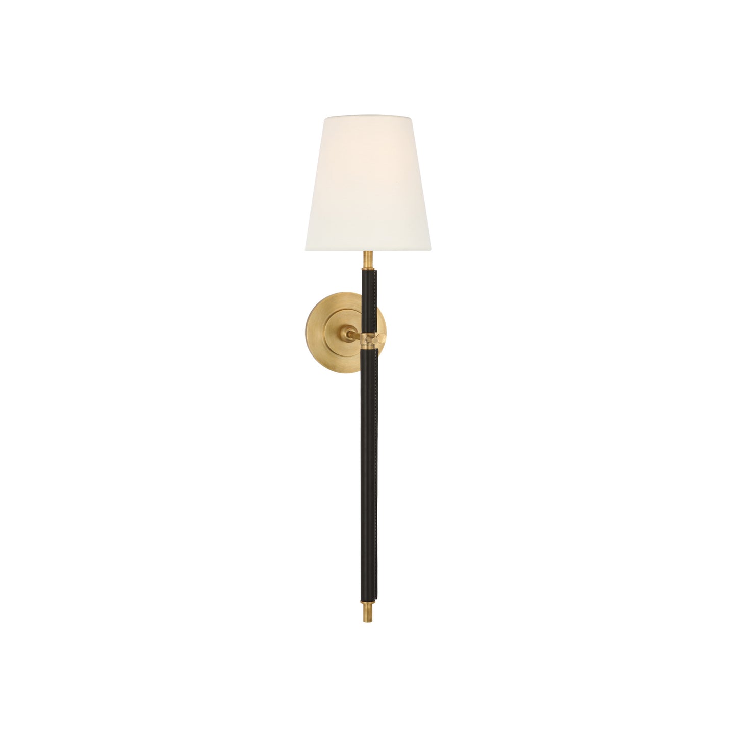 Bryant Large Wrapped Tail Sconce with Linen Shade