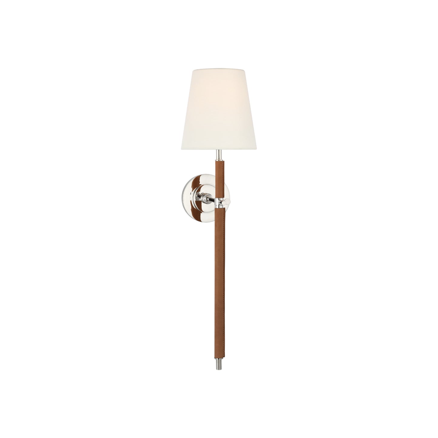 Bryant Large Wrapped Tail Sconce with Linen Shade