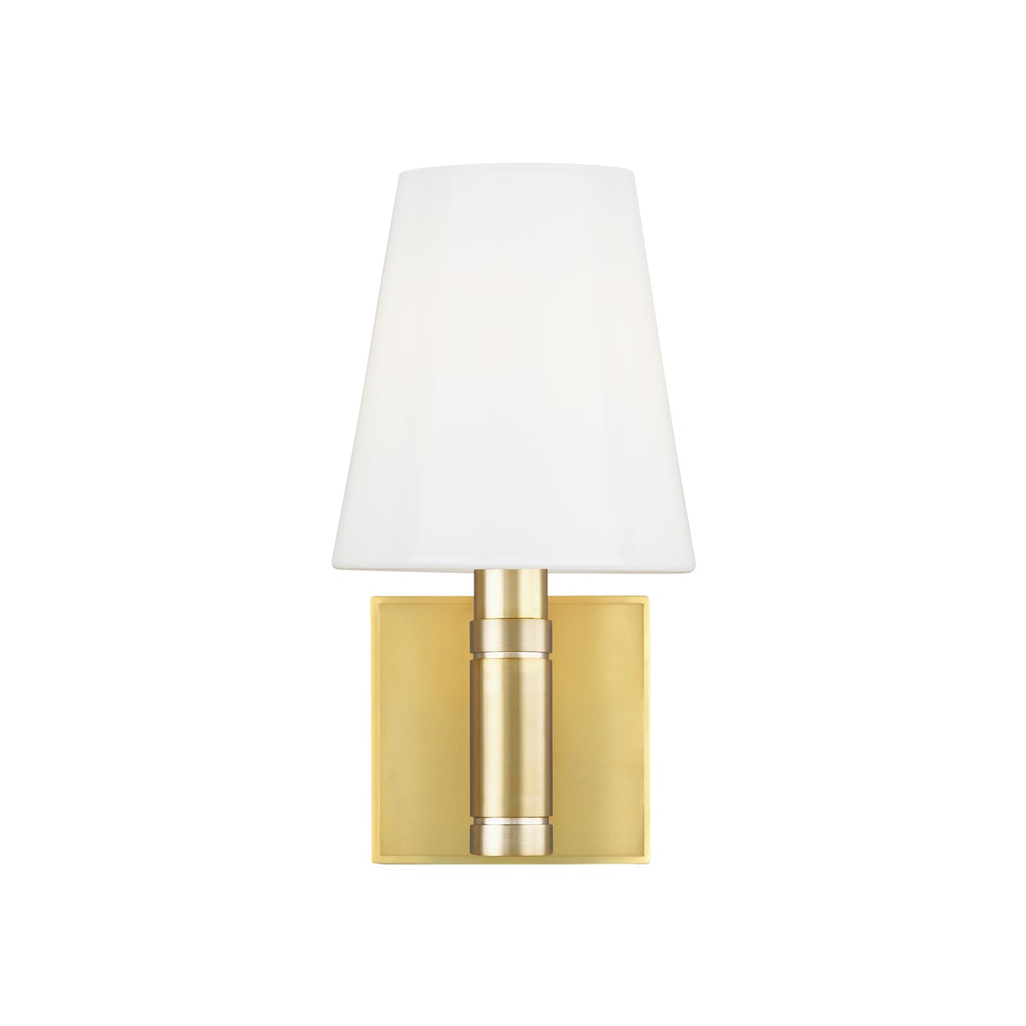 Beckham Classic Square Sconce with White Glass