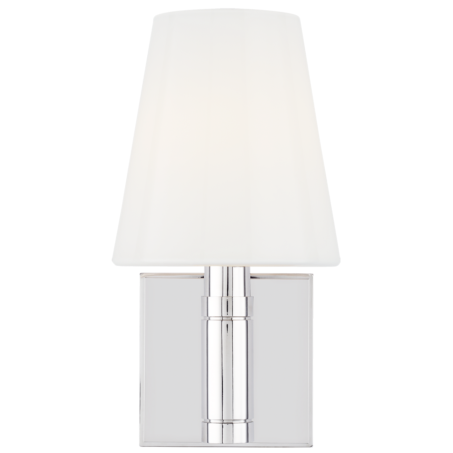 Beckham Classic Square Sconce with White Glass