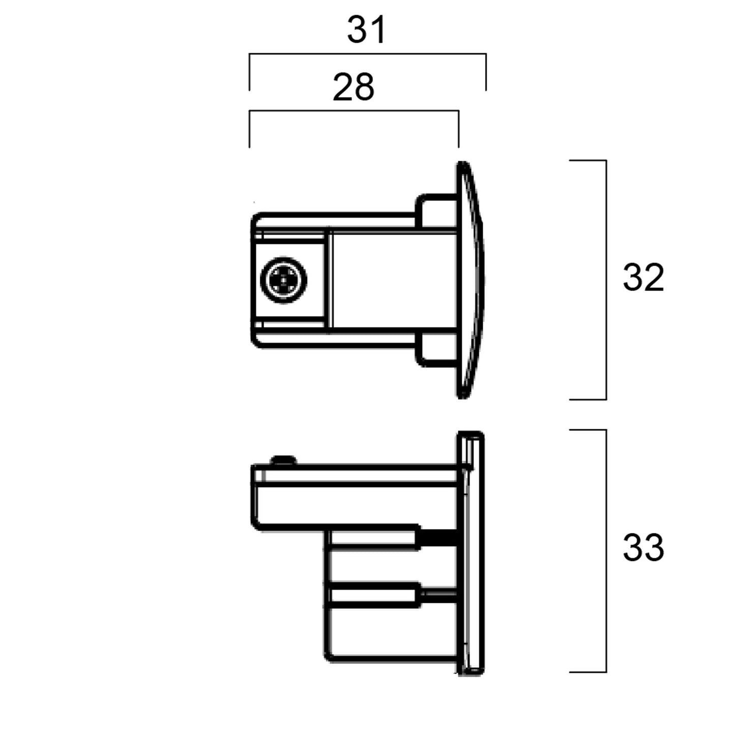 Three Phase Track, End Cap